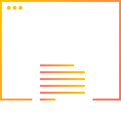 Browser window icon with a document overlay